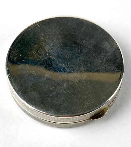 ART DECO SOLID SILVER AUSTRO HUNGARIAN GUILLOCHE ENAMEL TRINKET PILL BOX - ADDITIONAL PHOTO 2