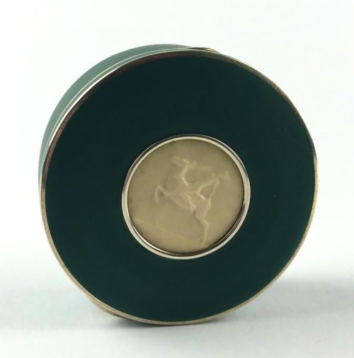 MAGNIFICENT SOLID SILVER PILL TRINKET BOX AUSTRO HUNGARIAN ART DECO - ADDITIONAL PHOTO 1