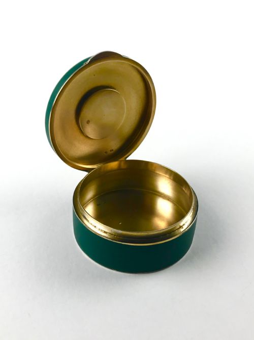 MAGNIFICENT SOLID SILVER PILL TRINKET BOX AUSTRO HUNGARIAN ART DECO - ADDITIONAL PHOTO 4