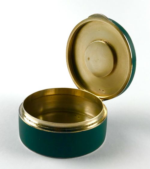 MAGNIFICENT SOLID SILVER PILL TRINKET BOX AUSTRO HUNGARIAN ART DECO - ADDITIONAL PHOTO 5