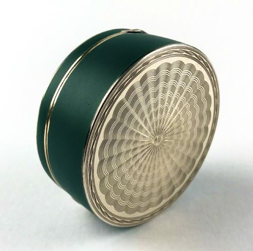 MAGNIFICENT SOLID SILVER PILL TRINKET BOX AUSTRO HUNGARIAN ART DECO - ADDITIONAL PHOTO 6