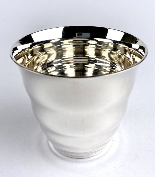 contemporary silver puifurcat france wine beaker tumbler - CATEGORY: ANTIQUE SILVER - DATED 1930