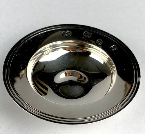 PAIR SOLID SILVER STERLING ARMARDA DISH LONDON 1960 PIN DISH JONES SONS - ADDITIONAL PHOTO 2