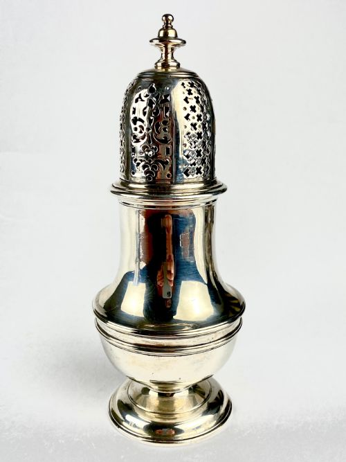 MAGNIFICENT SOLID SILVER STERLING GEORGIAN SUGAR SHAKER CASTER LONDON 1813 - ADDITIONAL PHOTO 1