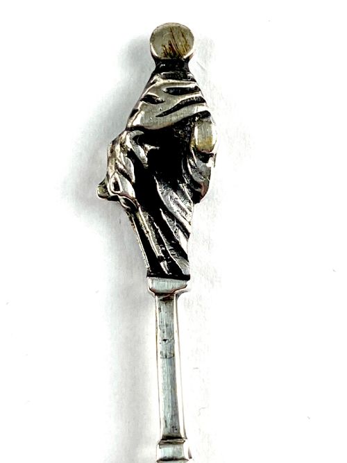 SOLID SILVER STERLING SET 12 DUTCH APOSTLE COFFEE SPOONS 19TH CENTURY - ADDITIONAL PHOTO 3