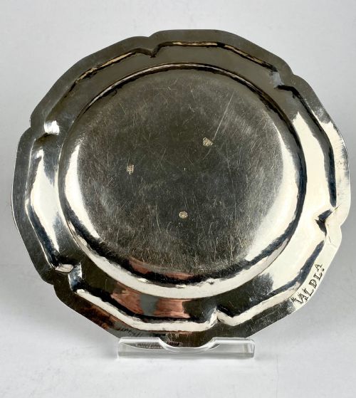 MAGNIFICENT SET 5 SOLID SILVER STERLING DINNER PLATES 2405G SPAIN 18TH GEORGIAN - ADDITIONAL PHOTO 4