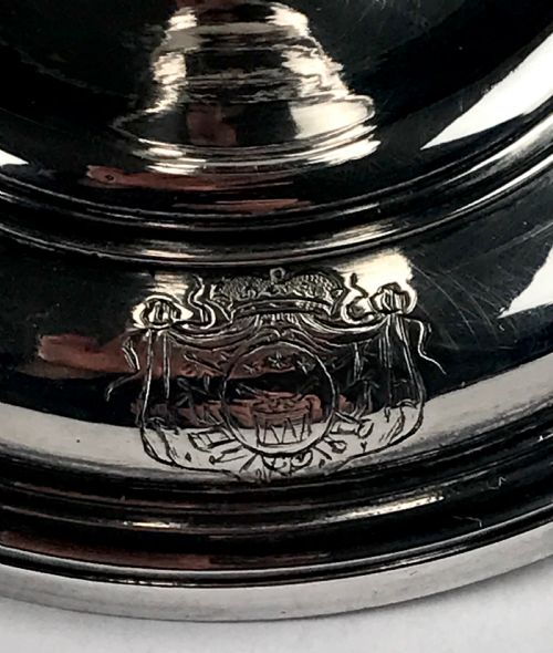 MAGNIFICENT RARE CHALICE FRENCH 18TH C SOLID SILVER GILT RELIGIOUS - ADDITIONAL PHOTO 1