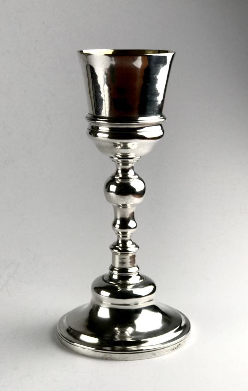 magnificent rare 18th c solid silver religious chalice paten 906g portuguese - CATEGORY: ANTIQUE SILVER - DATED 18TH CENTURY