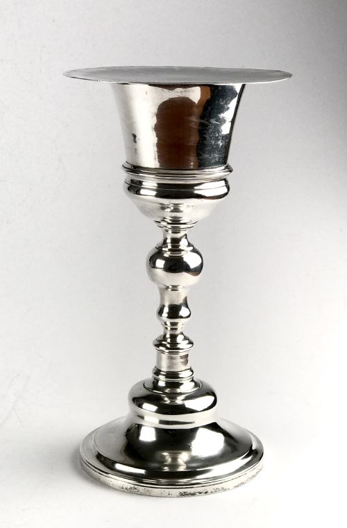 MAGNIFICENT RARE 18TH C SOLID SILVER RELIGIOUS CHALICE PATEN 906G PORTUGUESE - ADDITIONAL PHOTO 3