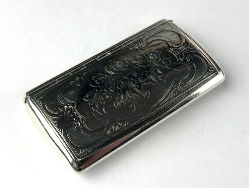 fine antique solid silver snuff box austria vienna 19th c georgian period 75g - CATEGORY: ANTIQUE SILVER - DATED 19TH CENTURY