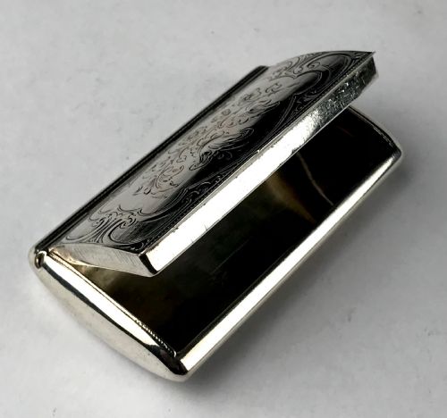 FINE ANTIQUE SOLID SILVER SNUFF BOX AUSTRIA VIENNA 19TH C GEORGIAN PERIOD 75G - ADDITIONAL PHOTO 2