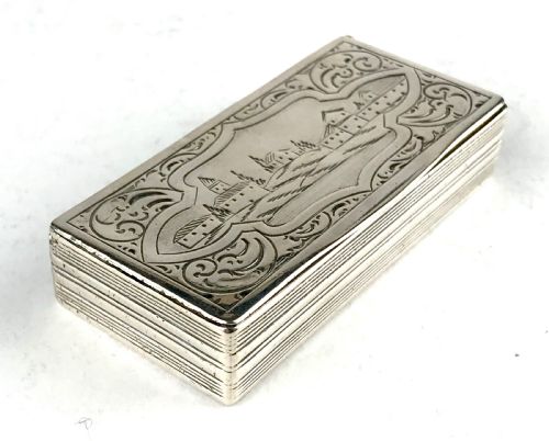 MAGNIFICENT SOLID SILVER SNUFF BOX PORTO PORTUGAL 1843 GEORGIAN RODRIGUES - ADDITIONAL PHOTO 3