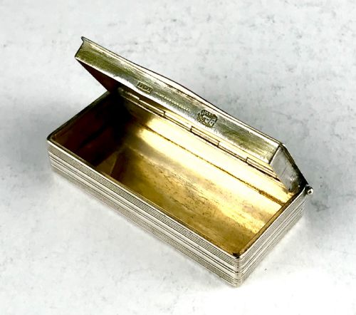 MAGNIFICENT SOLID SILVER SNUFF BOX PORTO PORTUGAL 1843 GEORGIAN RODRIGUES - ADDITIONAL PHOTO 4