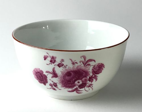 fine 18th c meissen bowl hand painted germany 173373 - CATEGORY: ANTIQUE CERAMICS - DATED 18TH CENTURY