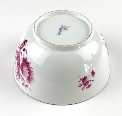 FINE 18TH C MEISSEN BOWL HAND PAINTED GERMANY 173373 - ADDITIONAL PHOTO 7