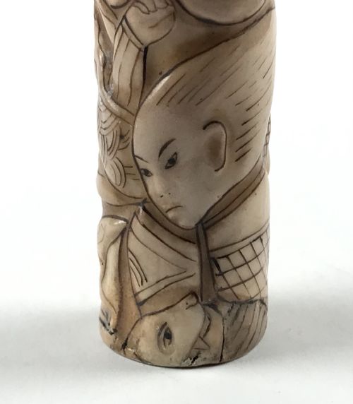 ANTIQUE ORIENTAL JAPAN CHINA SNUFF PERFUME BOTTLE SOLID SILVER LID NEWCASTLE - ADDITIONAL PHOTO 4
