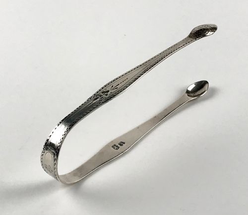 FINE GEORGIAN SOLID SILVER STERLING HESTER BATEMAN SUGAR NIPS LONDON 1780 18TH - ADDITIONAL PHOTO 4