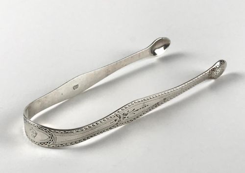 FINE GEORGIAN SOLID SILVER STERLING HESTER BATEMAN SUGAR NIPS LONDON 1780 18TH - ADDITIONAL PHOTO 6