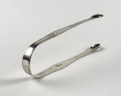 FINE GEORGIAN SOLID SILVER STERLING HESTER BATEMAN SUGAR NIPS LONDON 1780 18TH - ADDITIONAL PHOTO 7