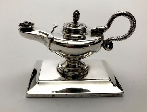 MAGNIFICENT SOLID SILVER STERLING ALADDIN CIGAR LIGHTER 152G LONDON 1869 - ADDITIONAL PHOTO 7