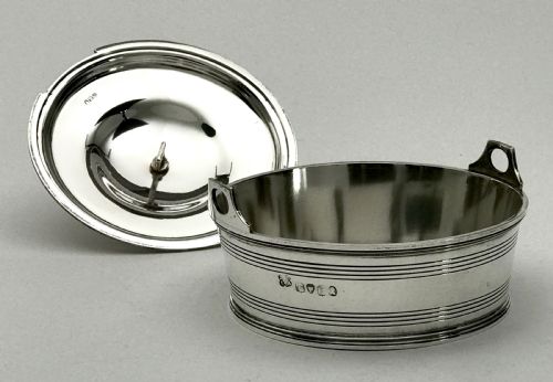 RARE SOLID SILVER STERLING COW BUTTER DISH 495G LONDON 1830 WILLIAM IV - ADDITIONAL PHOTO 7
