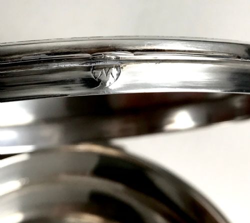 LARGE SOLID SILVER STERLING SWISS JEWELLERY TRINKET BOX ART DECO ENAMEL 444 G - ADDITIONAL PHOTO 4