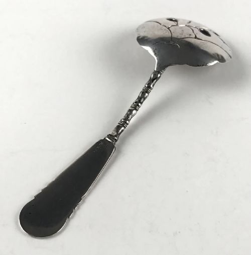 ANTIQUE CHINESE SOLID SILVER STERLING TEASPOON 12CM ORIENTAL CIRCA 1900 - ADDITIONAL PHOTO 3
