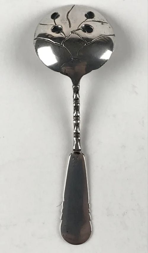 ANTIQUE CHINESE SOLID SILVER STERLING TEASPOON 12CM ORIENTAL CIRCA 1900 - ADDITIONAL PHOTO 5