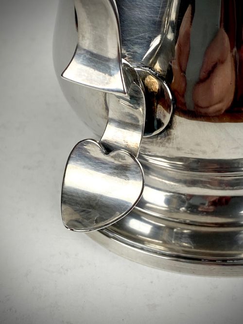 SOLID SILVER STERLING GEORGIAN LIDDED TANKARD LONDON 1795 BATEMAN - ADDITIONAL PHOTO 4