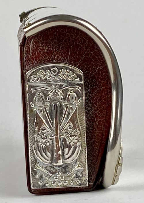 SOLID SILVER AUSTRO HUNGARIAN MILITARY CARTRIDGE BOX CAVALRY 1900 - ADDITIONAL PHOTO 7