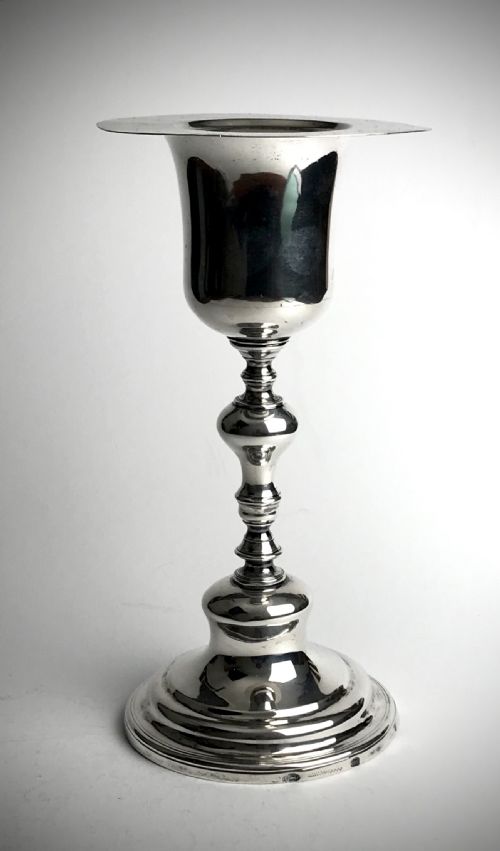 MAGNIFICENT SOLID SILVER STERLING PORTUGUESE PORTO ECCLESIASTICAL CHALICE 18TH C - ADDITIONAL PHOTO 1