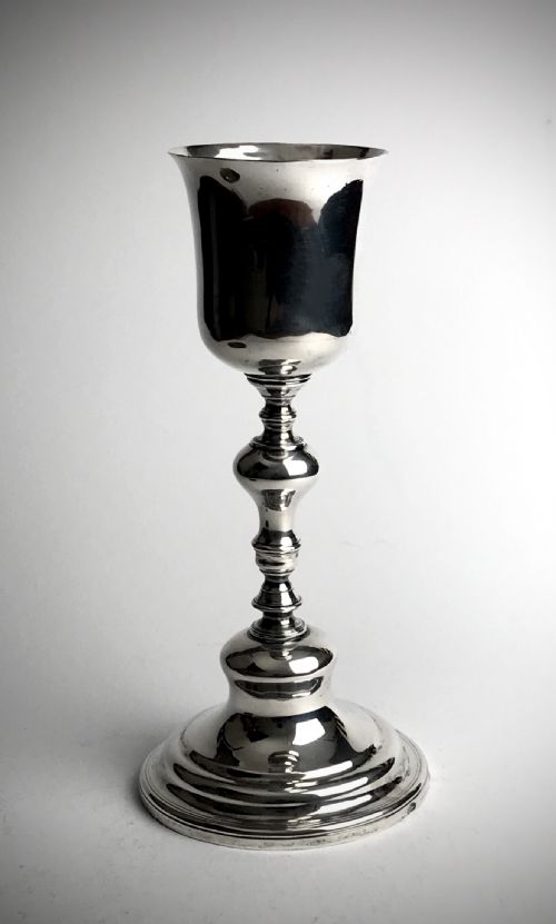MAGNIFICENT SOLID SILVER STERLING PORTUGUESE PORTO ECCLESIASTICAL CHALICE 18TH C - ADDITIONAL PHOTO 4