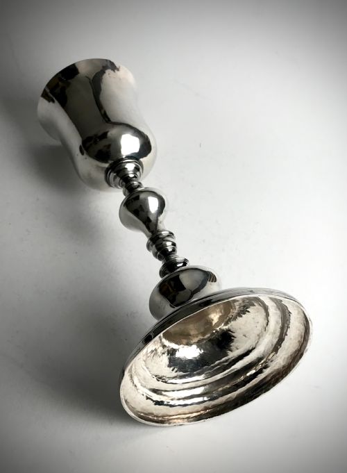 MAGNIFICENT SOLID SILVER STERLING PORTUGUESE PORTO ECCLESIASTICAL CHALICE 18TH C - ADDITIONAL PHOTO 5