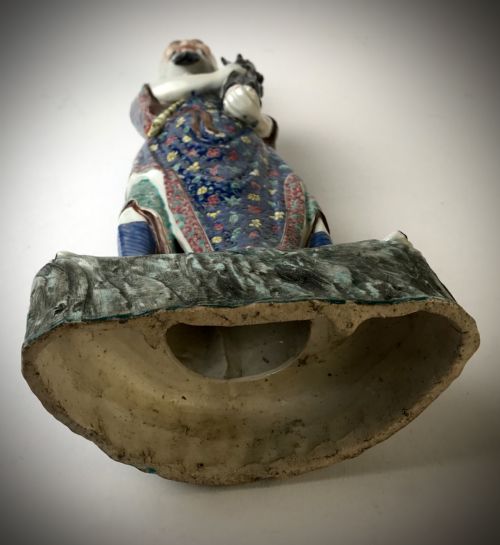 CHINESE REPUBLIC PORCELAIN FIGURE IMMORTAL CIRCA 1920 - ADDITIONAL PHOTO 3