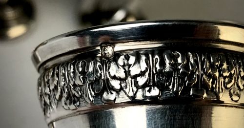 SET 6 19TH CENTURY SOLID SILVER FRENCH EGG CUPS - ADDITIONAL PHOTO 4