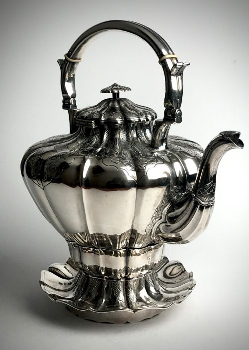 antique solid silver sterling samovar tea kettle london 1823 philip rundell - CATEGORY: ANTIQUE SILVER - DATED GEORGIAN