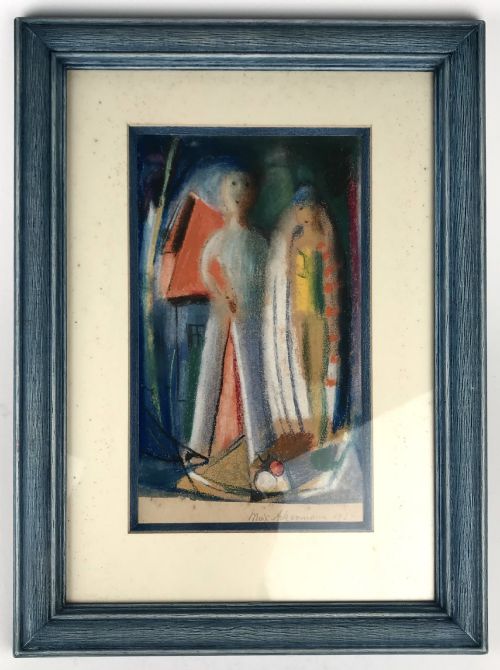 MAX ACKERMANN MODERNIST ORIGINAL PAINTING GERMANY 1935 STUTTGART