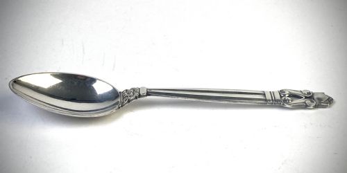 georg jensen solid silver sterling spoon acorn pattern denmark - CATEGORY: ANTIQUE SILVER - DATED 1940