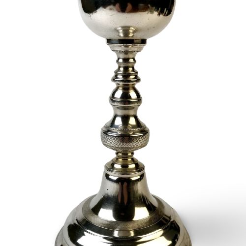 MAGNIFICENT 18TH CENTURY SOLID SILVER STERLING ECCLESIASTICAL CHALICE LISBON PORTUGAL - ADDITIONAL PHOTO 2