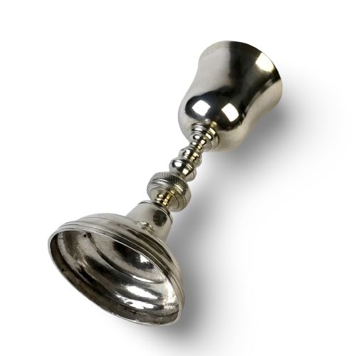 MAGNIFICENT 18TH CENTURY SOLID SILVER STERLING ECCLESIASTICAL CHALICE LISBON PORTUGAL - ADDITIONAL PHOTO 5