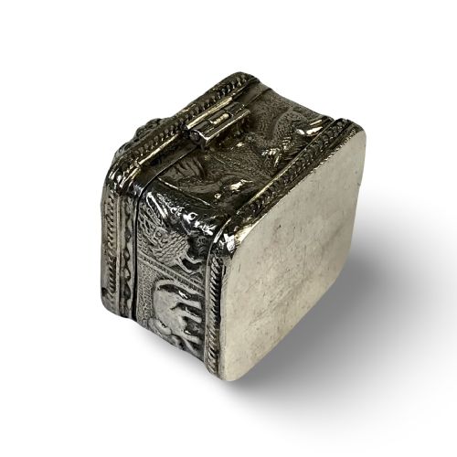 SOLID SILVER THAI SIAMESE PILL BOX ELEPHANT - ADDITIONAL PHOTO 8