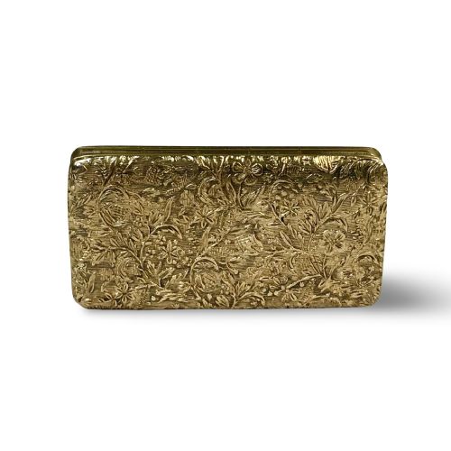 SOLID SILVER STERLING GILT SNUFF BOX CIRCA 1860 - ADDITIONAL PHOTO 2