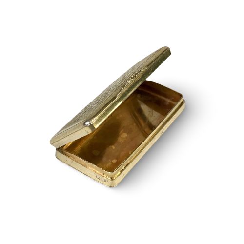 SOLID SILVER STERLING GILT SNUFF BOX CIRCA 1860 - ADDITIONAL PHOTO 3