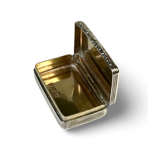 ANTIQUE SOLID SILVER STERLING SNUFF BOX 1835 - ADDITIONAL PHOTO 7