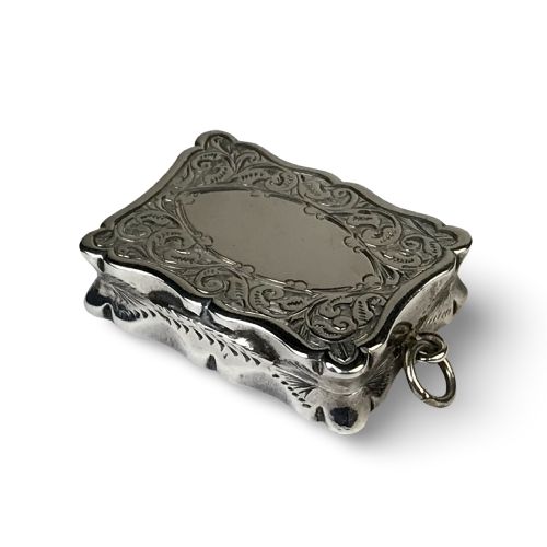 SOLID SILVER STERLING VINAIGRETTE 1876 HILLIARD THOMASON - ADDITIONAL PHOTO 1