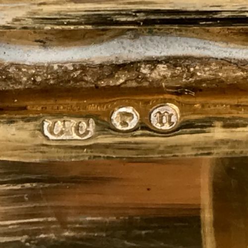 VICTORIAN SOLID SILVER STERLING VINAIGRETTE 1887 - ADDITIONAL PHOTO 8