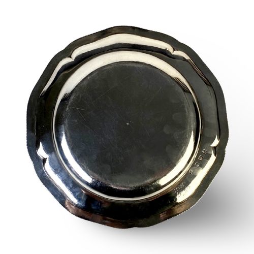 GEORGIAN SOLID SILVER STERLING SILVER DINNER PLATE LONDON 1764 SEBASTIAN JAMES CRESPELL - ADDITIONAL PHOTO 6