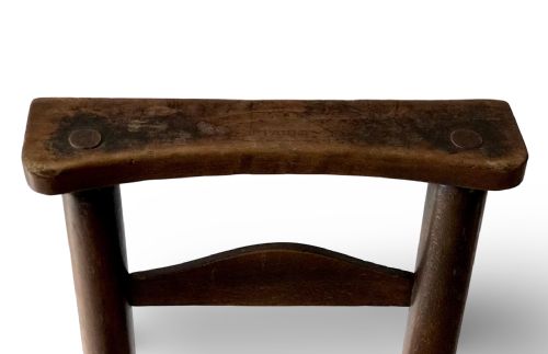 ANTIQUE 19TH CENTURY ST PAULS CATHEDRAL LONDON CHAPEL CHAIR BEECH WITH RUSH SEAT 1 - ADDITIONAL PHOTO 5