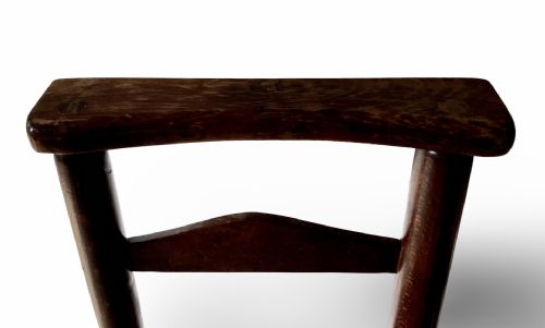 ANTIQUE 19TH CENTURY ST PAULS CATHEDRAL LONDON CHAPEL CHAIR ELM WITH RUSH SEAT 2 - ADDITIONAL PHOTO 6