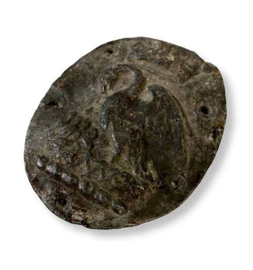 RELIGIOUS PLAQUE PAPAL PELICAN FEEDING ITS YOUNG 17TH CENTURY - ADDITIONAL PHOTO 3
